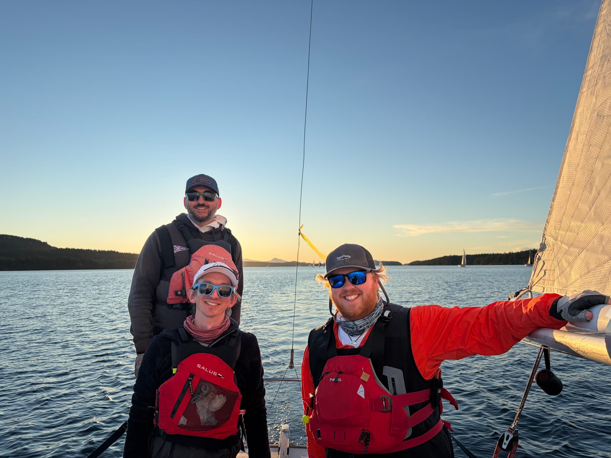 Team Horizon on the way down trincomali in Round Saltspring 2026